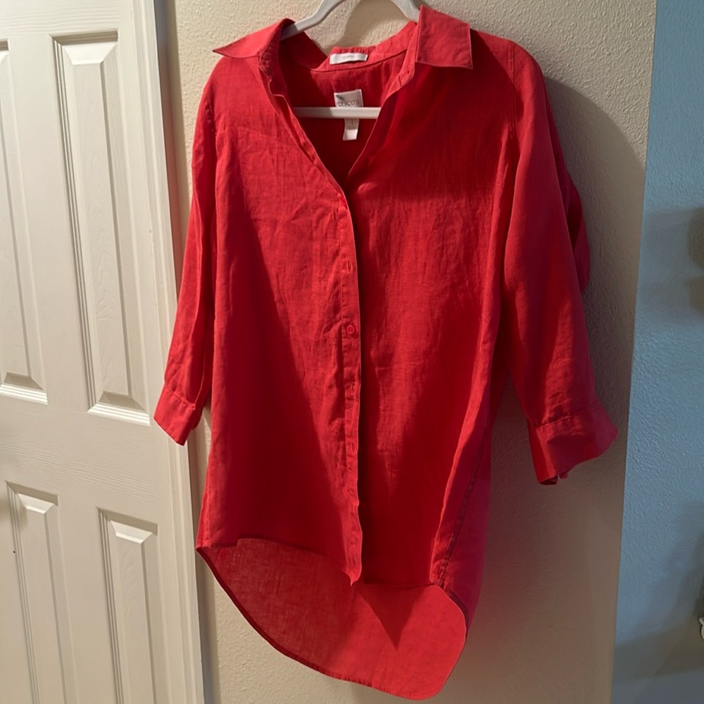 Chico’s No Iron Linen Shirt